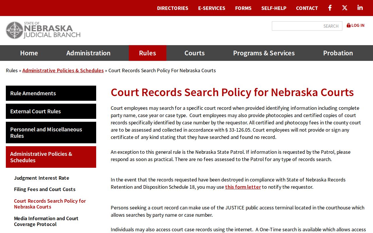Wheeler County criminal court cases access policy